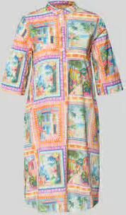 Emily Van den Bergh Kniellange jurk van puur viscose