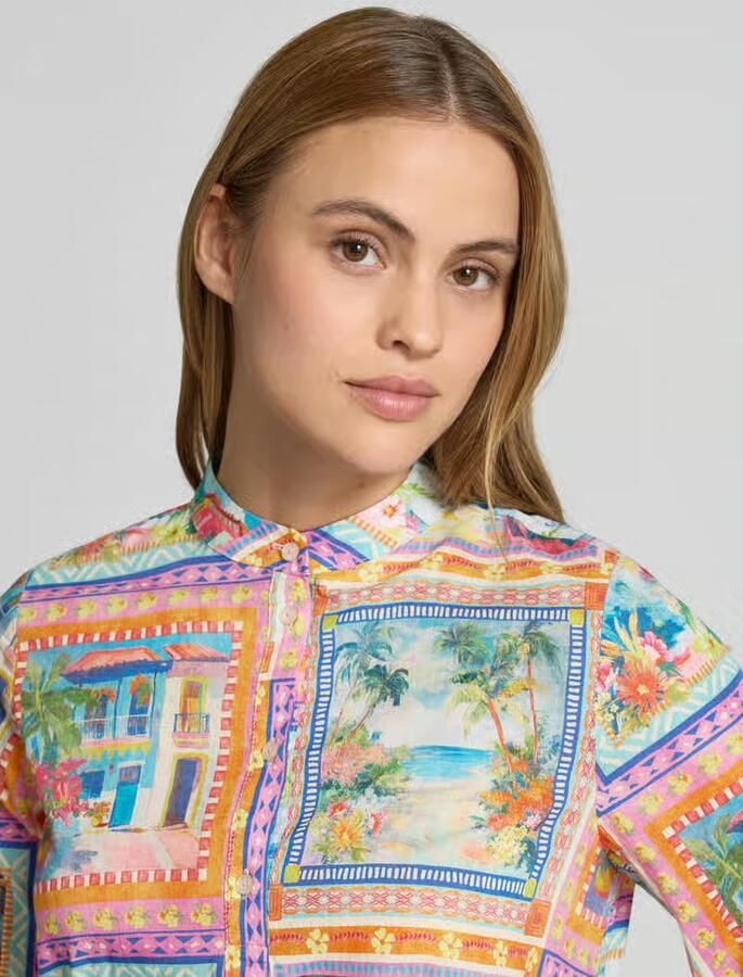 Emily Van den Bergh Kniellange jurk van puur viscose
