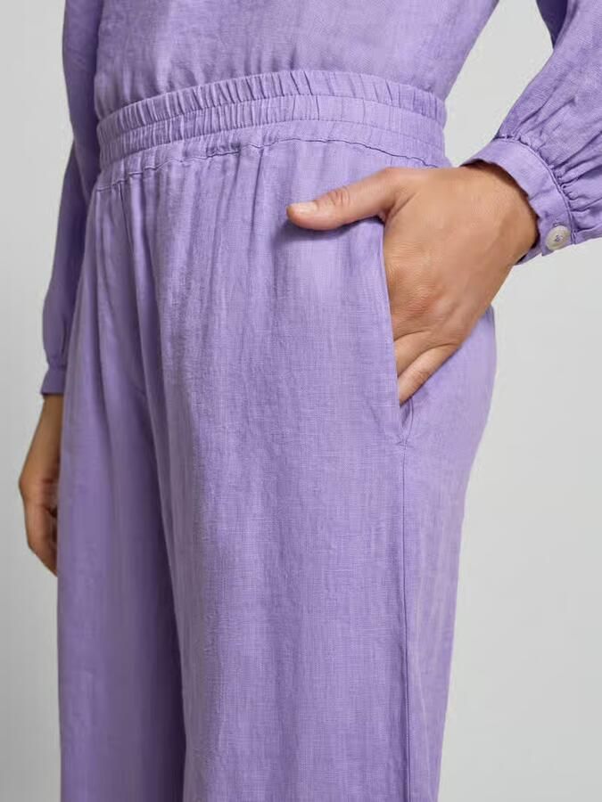 Emily Van den Bergh Linnen broek met elastische band