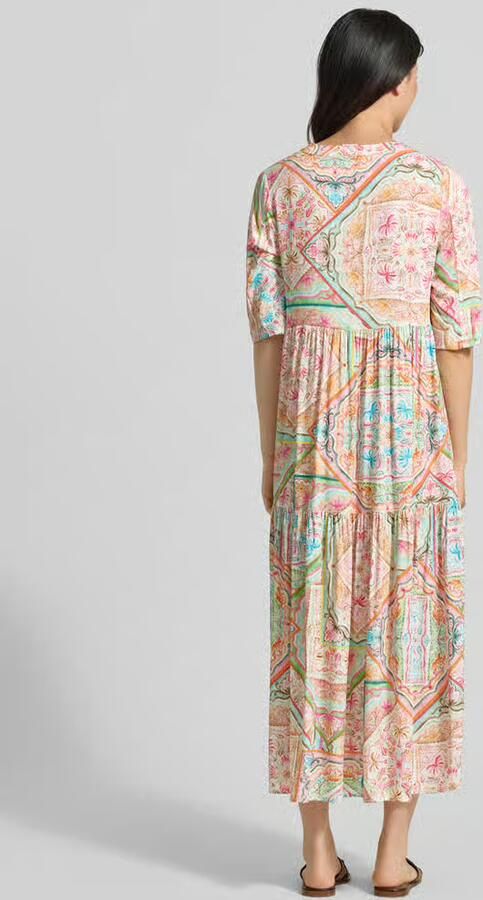 Emily Van den Bergh maxi-jurk van viscose met V-hals - Foto 3