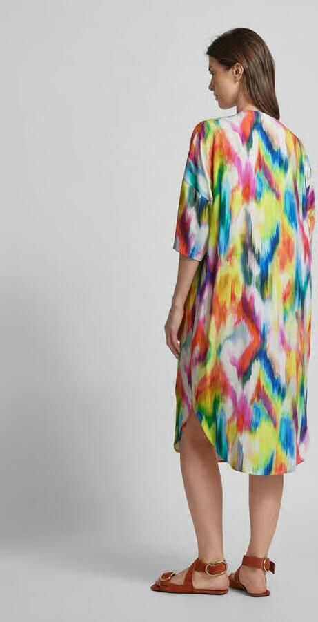 Emily Van den Bergh Midi-jurk in batiklook