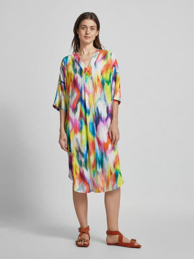 Emily Van den Bergh Midi-jurk in batiklook - Foto 2
