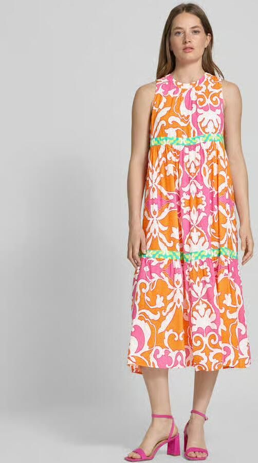 Emily Van den Bergh Midi-jurk in laagjeslook - Foto 2