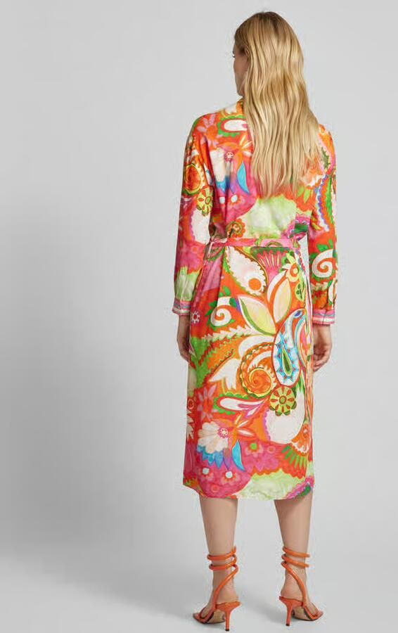 Emily Van den Bergh Midi-jurk met all-over motief - Foto 3