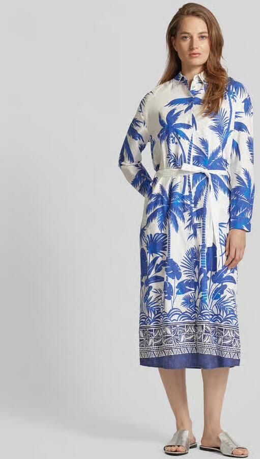 Emily Van den Bergh Elegante Overhemdjurk met Afneembare Onderjurk Multicolor Dames - Foto 2