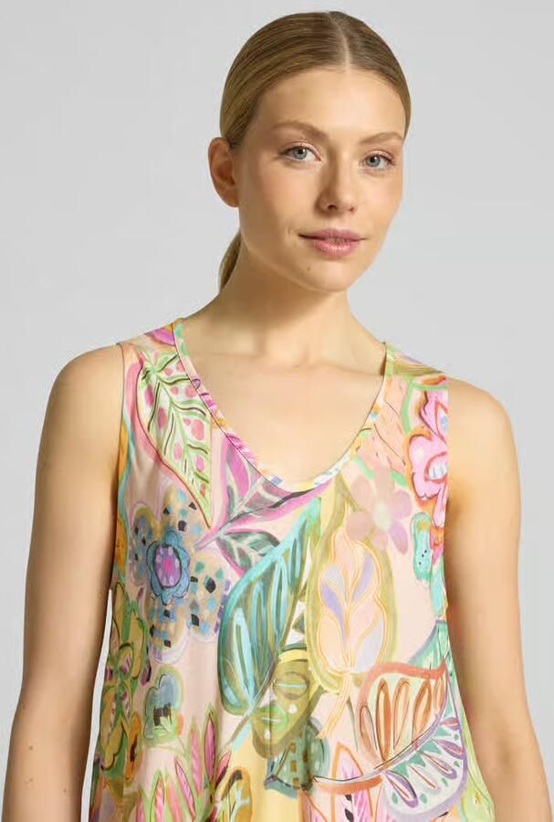Emily Van den Bergh midi-jurk met V-hals