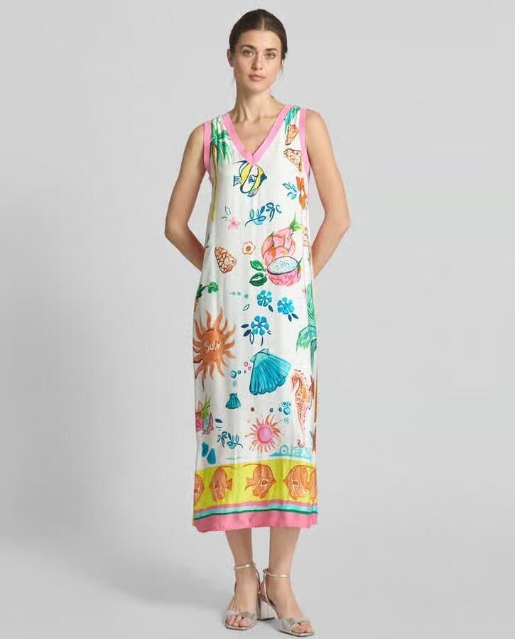 Emily Van den Bergh Midi-jurk met V-hals - Foto 2