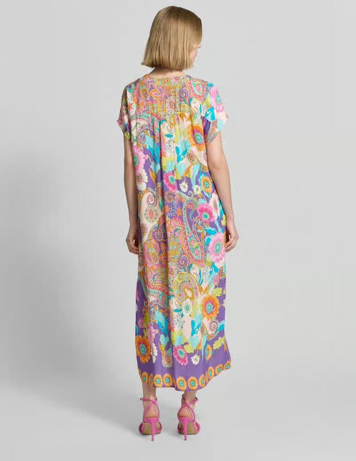 Emily Van den Bergh midi-jurk van viscose in all-over look - Foto 3