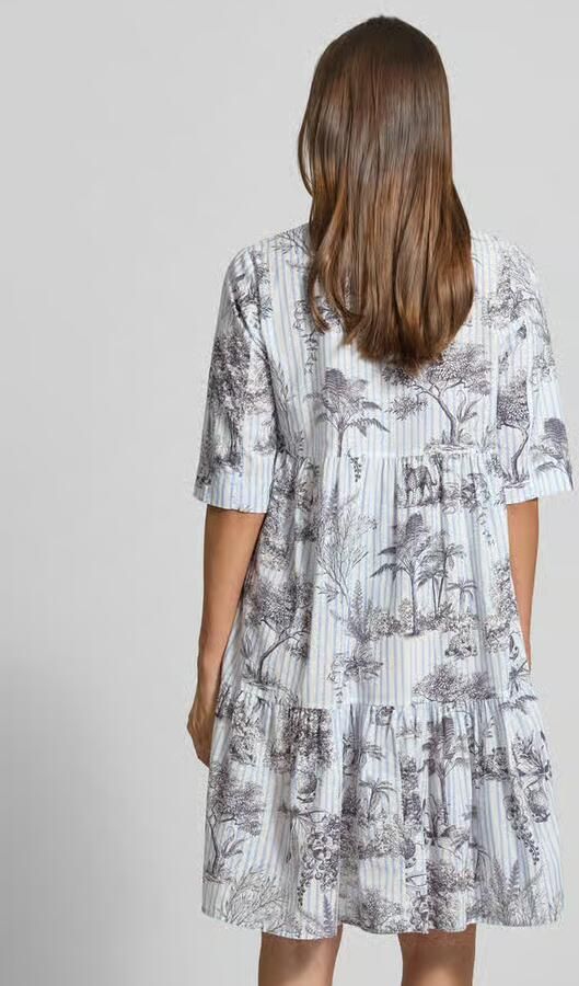 Emily Van den Bergh mini-jurk van katoen in laagjeslook - Foto 3
