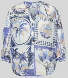 Emily Van den Bergh regular fit blouse in all-over look met 3 4-mouwen