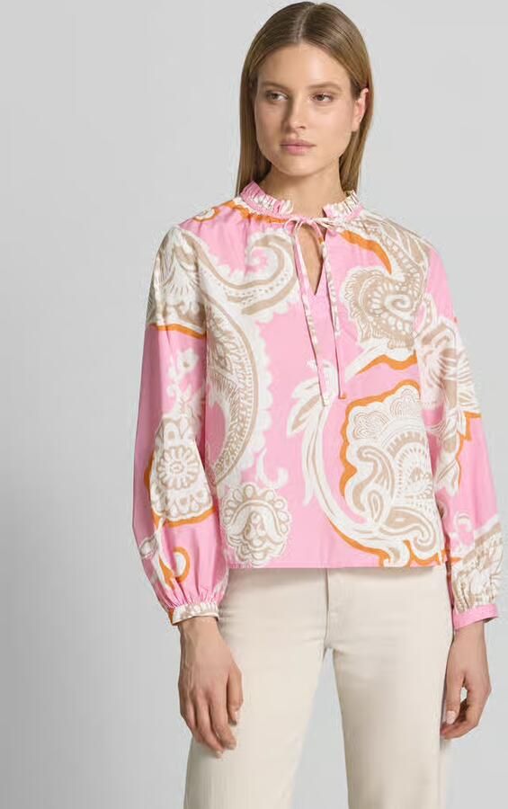 Emily Van den Bergh regular fit blouse met all-over paisleyprint - Foto 4