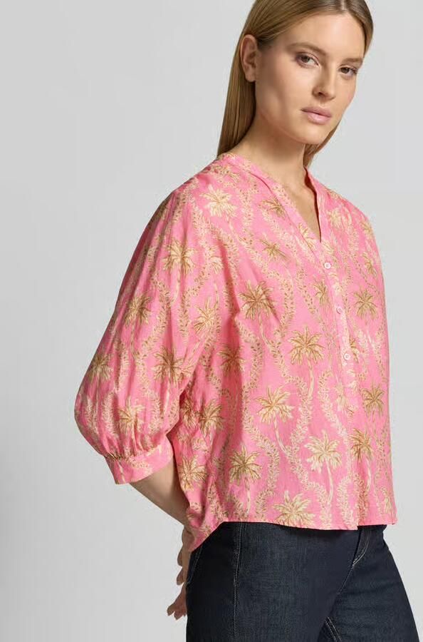 Emily Van den Bergh regular fit blouse met een all-over bloemenmotief