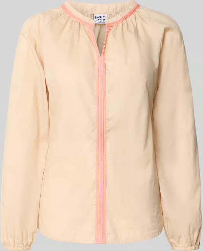 Emily Van den Bergh regular fit blouse met rimpelingen - Foto 2