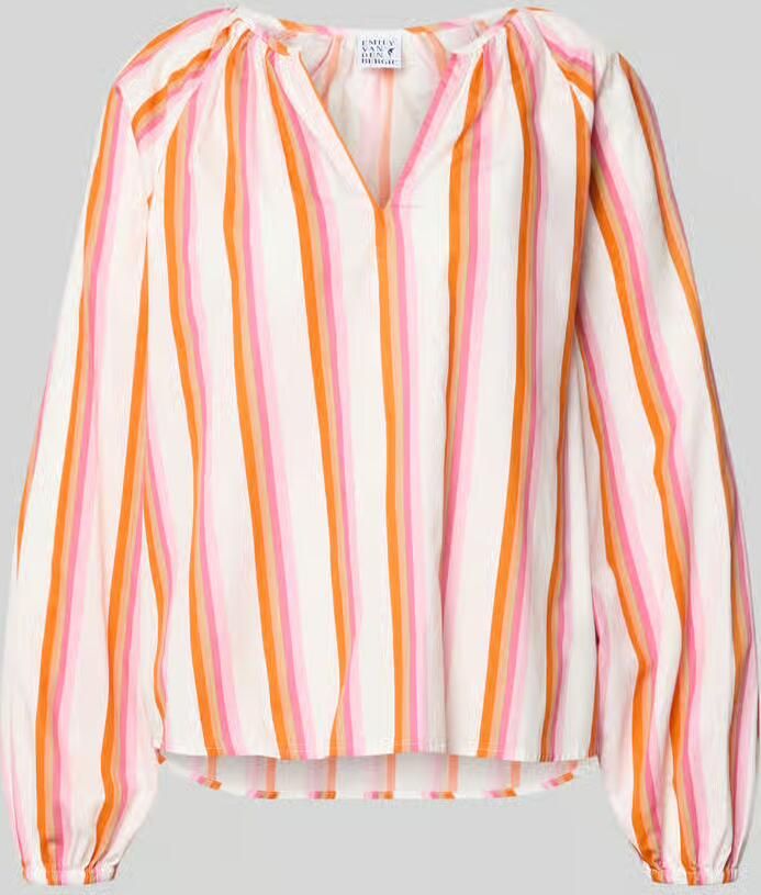 Emily Van den Bergh regular fit blouse met rimpelingen - Foto 2