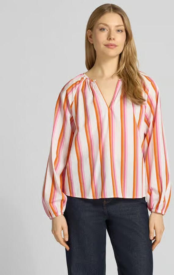 Emily Van den Bergh regular fit blouse met rimpelingen - Foto 4