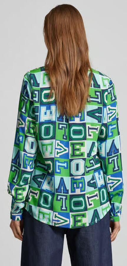 Emily Van den Bergh Regular fit blouse met tuniekkraag