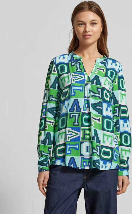 Emily Van den Bergh Regular fit blouse met tuniekkraag - Foto 4