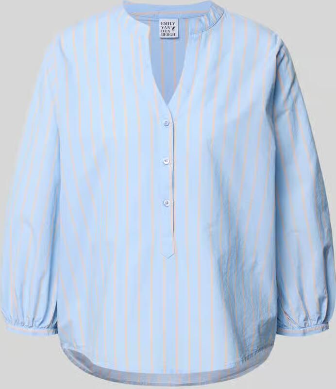 Emily Van den Bergh regular fit blouse met V-hals en 3 4-mouw - Foto 2