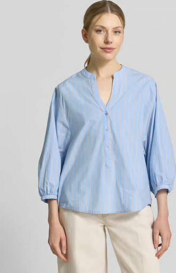 Emily Van den Bergh regular fit blouse met V-hals en 3 4-mouw - Foto 3