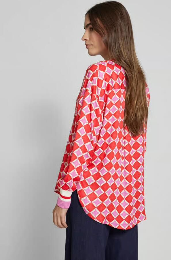 Emily Van den Bergh Regular fit blouse met V-hals - Foto 2