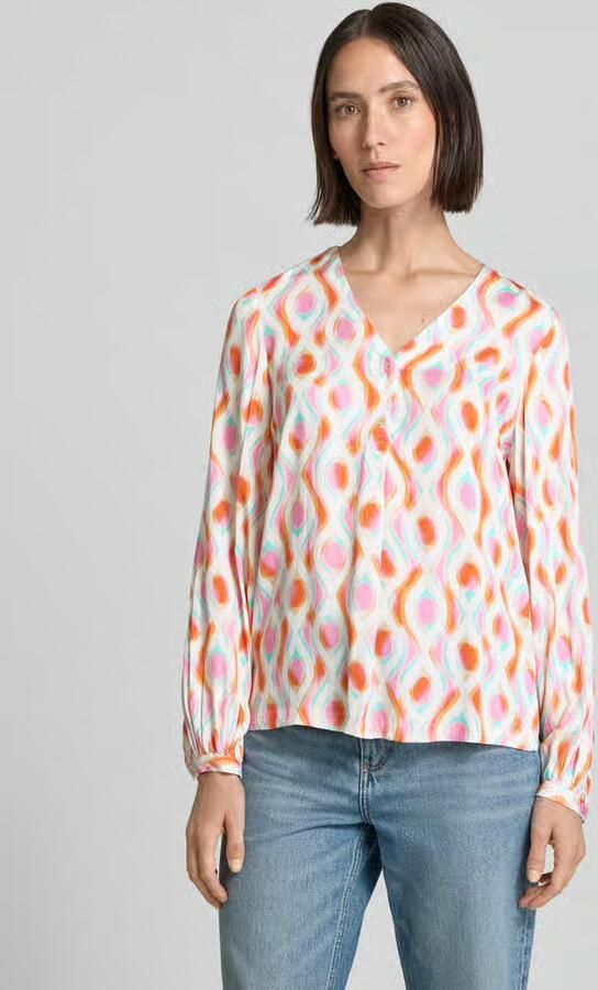 Emily Van den Bergh Regular fit blouse met V-hals - Foto 4