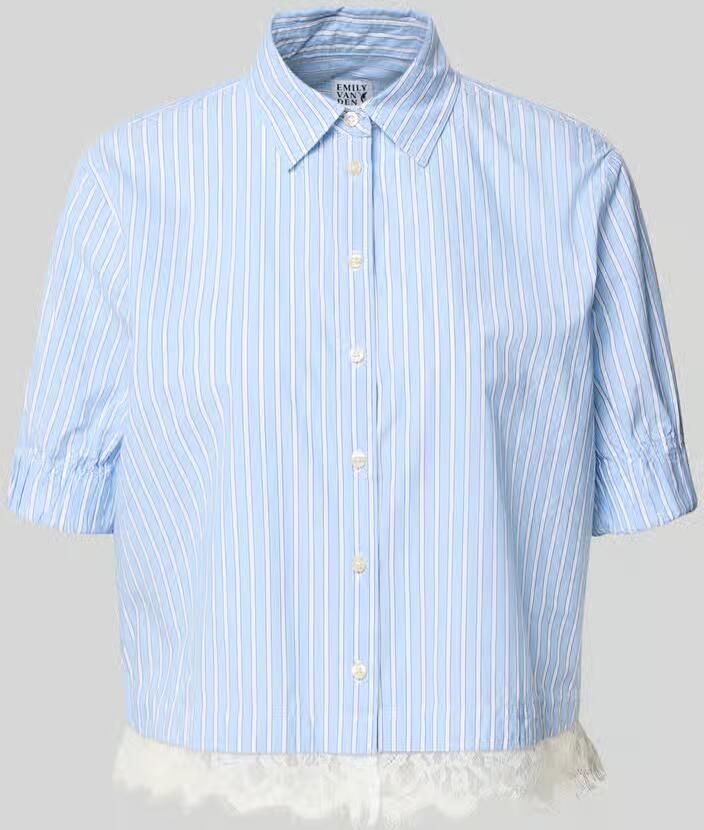 Emily Van den Bergh regular fit blouse van katoen met 1 2-mouwen - Foto 2