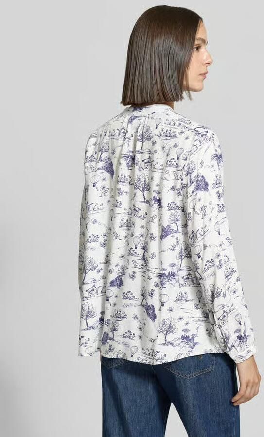 Emily Van den Bergh regular fit blouse van pure viscose