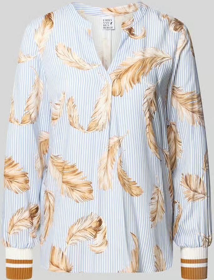Emily Van den Bergh Regular fit blouse van pure viscose