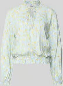 Emily Van den Bergh regular fit blouse van pure viscose met elastische boorden