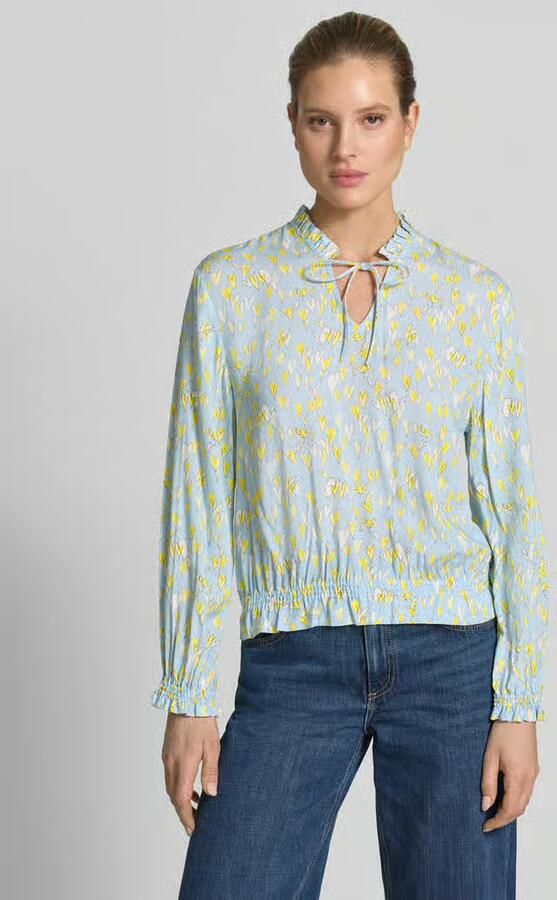 Emily Van den Bergh regular fit blouse van pure viscose met elastische boorden - Foto 2