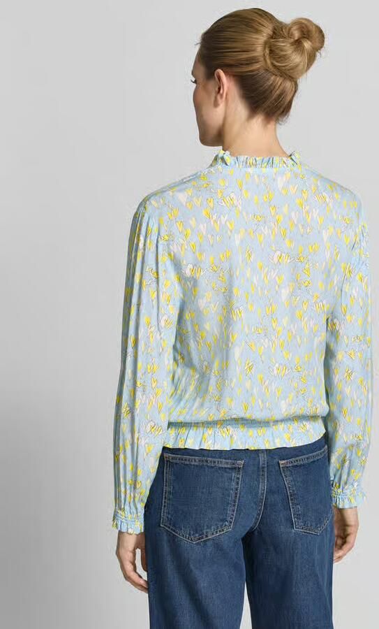 Emily Van den Bergh regular fit blouse van pure viscose met elastische boorden - Foto 3