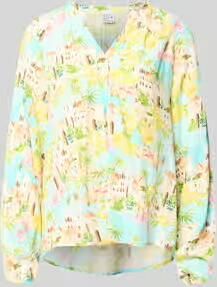 Emily Van den Bergh regular fit blouse van viscose in all-over look
