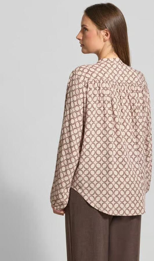 Emily Van den Bergh Regular fit blouse van viscose in all-over look