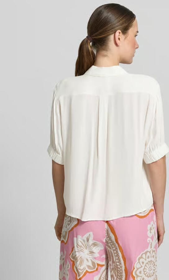 Emily Van den Bergh regular fit blouse van viscose met 1 2-mouwen - Foto 3