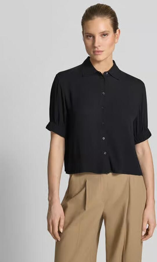 Emily Van den Bergh regular fit blouse van viscose met 1 2-mouwen - Foto 3