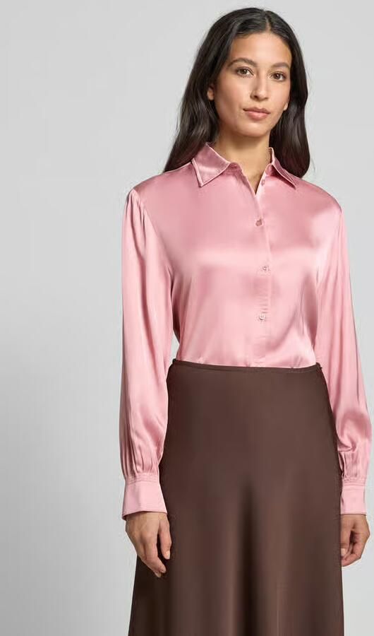 Emily Van den Bergh Regular fit blouse van viscose met knoopsluiting - Foto 2