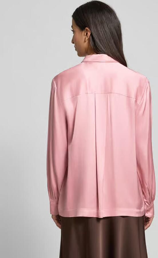 Emily Van den Bergh Regular fit blouse van viscose met knoopsluiting