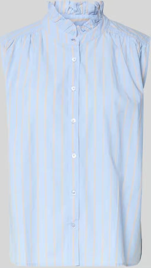 Emily Van den Bergh regular fit overhemdblouse in mouwloos design - Foto 2