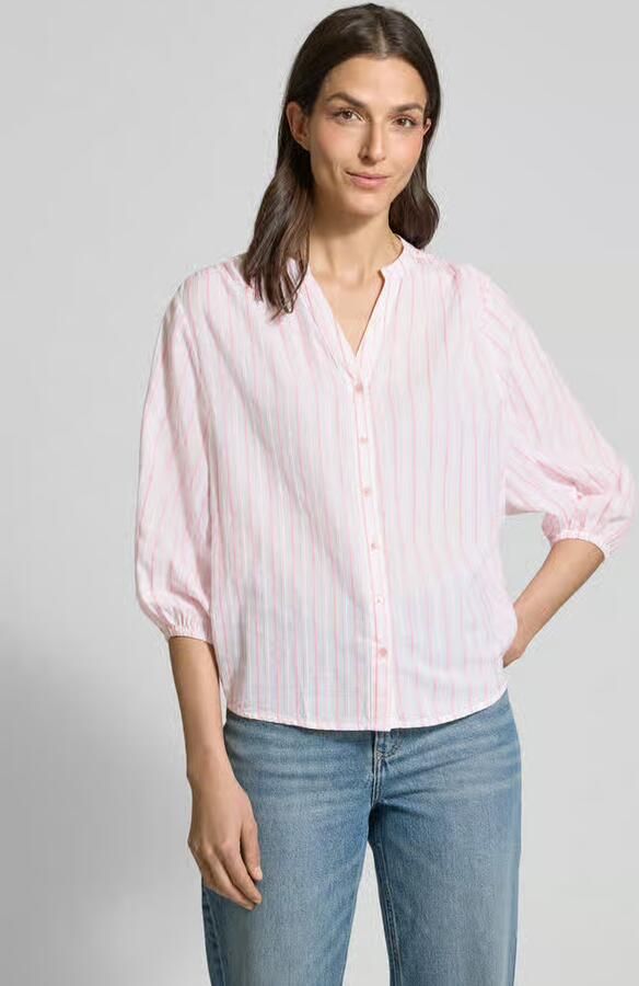Emily Van den Bergh Regular fit overhemdblouse met 3 4-mouwen - Foto 2