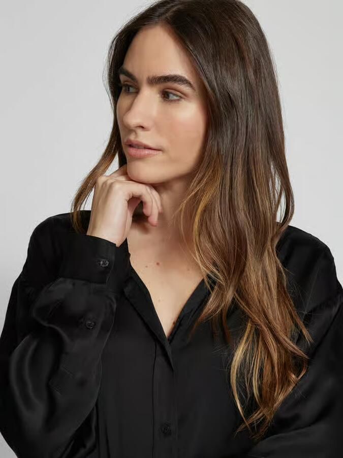 Emily Van den Bergh Regular fit overhemdblouse met doorknoopsluiting