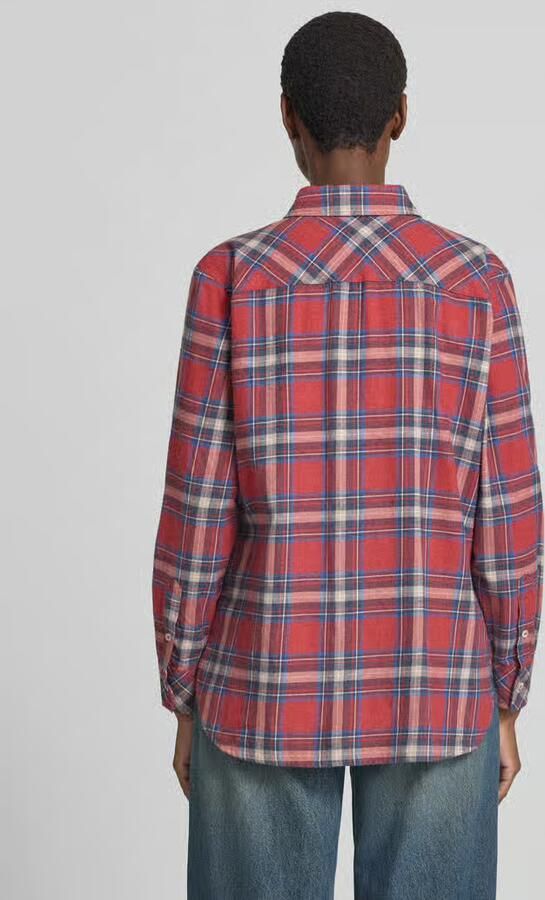 Emily Van den Bergh Regular fit overhemdblouse met wol - Foto 3