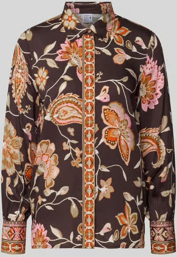 Emily Van den Bergh Regular fit overhemdblouse van pure viscose - Foto 2