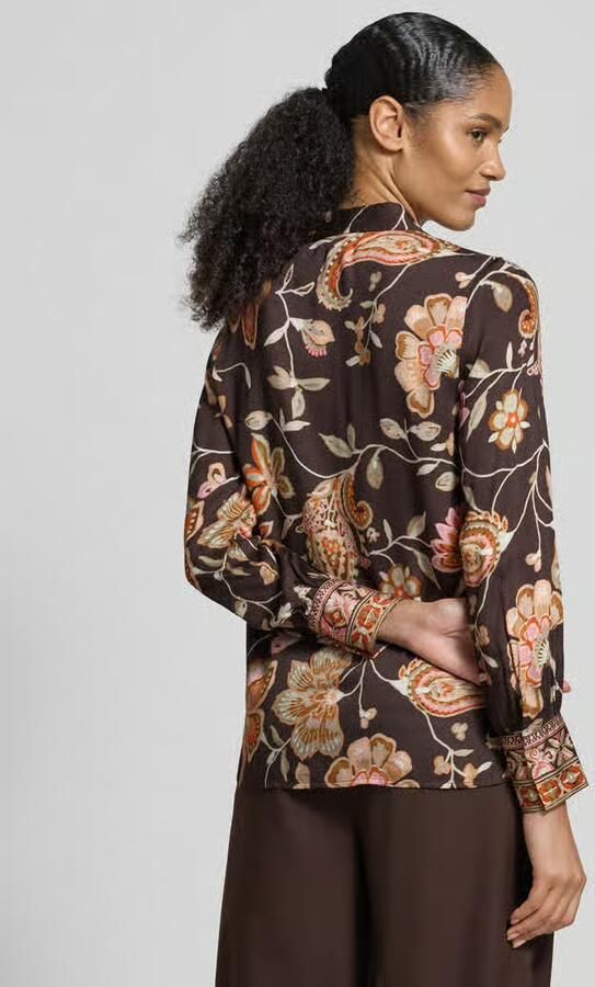 Emily Van den Bergh Regular fit overhemdblouse van pure viscose - Foto 6