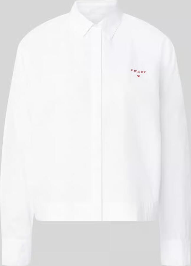 Emily Van den Bergh regular fit overhemdblouse van puur katoen