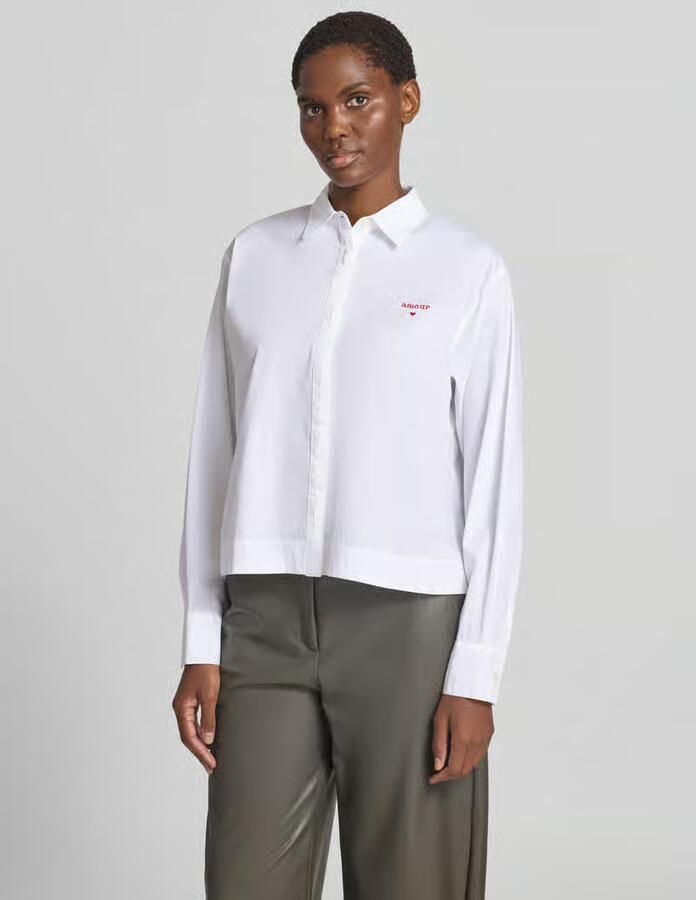 Emily Van den Bergh regular fit overhemdblouse van puur katoen - Foto 2