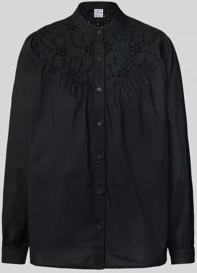 Emily Van den Bergh Relaxed fit blouse met ajourpatroon - Foto 2