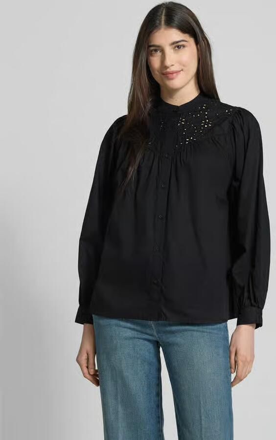 Emily Van den Bergh Relaxed fit blouse met ajourpatroon - Foto 2