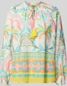 Emily Van den Bergh relaxed fit blouse met druppelvormige hals