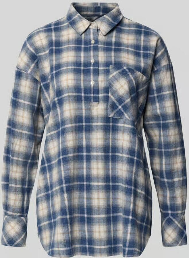 Emily Van den Bergh relaxed fit blouse met knoopsluiting en borstzak