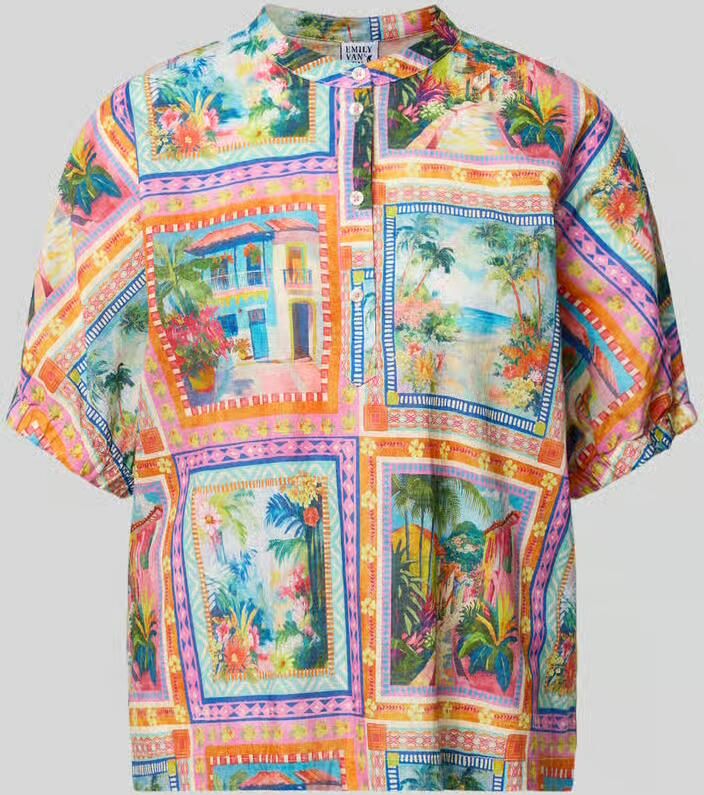 Emily Van den Bergh relaxed fit blouse met ronde hals - Foto 2